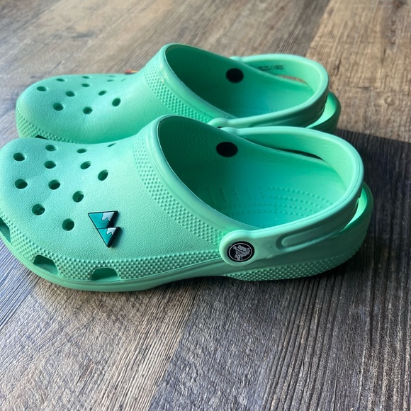 Mint Crocs - Size W 9 - Picture 4 of 6